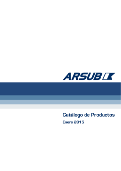 Catálogo Arsub 2015