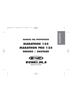 Owners Manual Marathon 125 (ESP-FRA-ENG-IT) V3