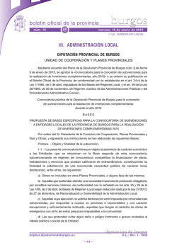 Anuncio 201500166 - Boletín Oficial de la Provincia de Burgos