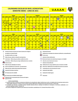 calendario escolar enero