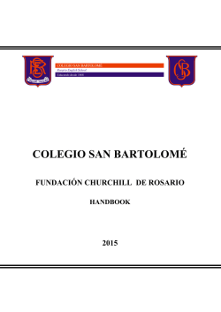 Handbook 2015 - Colegio San Bartolome
