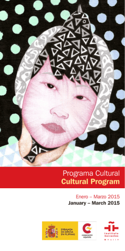 Programación Cultural Enero - Marzo 2015