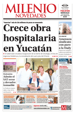 Crece obra hospitalaria en Yucatán