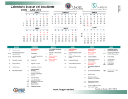 Calendario Académico del Estudiante