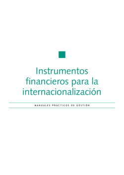 Instrumentos financieros para la internacionalización