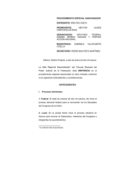 SRE-PSC-0005-2015 - Tribunal Electoral del Poder Judicial de la