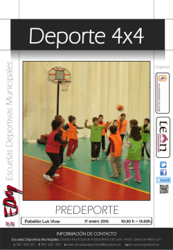 Deporte 4x4. Predeporte 17-01-2015