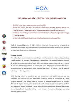 Comunicado - Fiat Group Automobiles Press