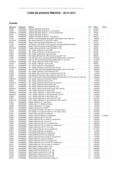 Lista de precios Náutica - 23-01-2015