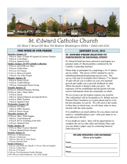 Bulletin 1-25-15 - St. Edward Catholic Church