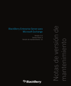 BlackBerry Enterprise Server para Microsoft Exchange