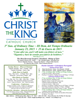 01.25.15 - Christ The King Catholic Church, Kilgore, TX