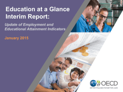 Presentación Education at a Glance Interim Report 2015