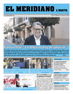 Ramón Marí: "En Albal no hay desahucios"