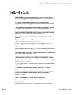 De David a Dania - Dania Gutiérrez