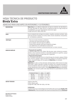 Binda® Extra - Sika Colombia