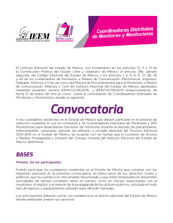 Convocatoria - Instituto Electoral del Estado de México