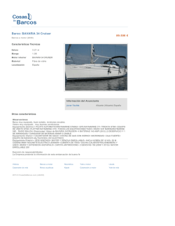 Barco: BAVARIA 34 Cruiser