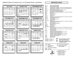aurora public schools 2015-16 conventional calendar