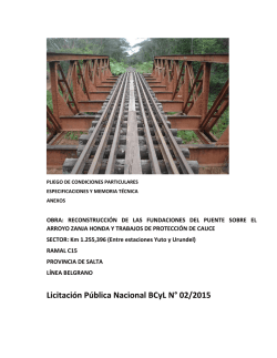 2015 Reconstrucción de fundaciones del puente sobre Arroyo Zanja