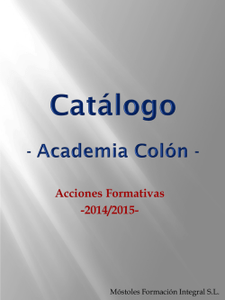 Cursos 2014-2015 pdf - Academia Colón Móstoles