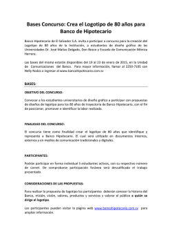 Bases Concurso - Banco Hipotecario