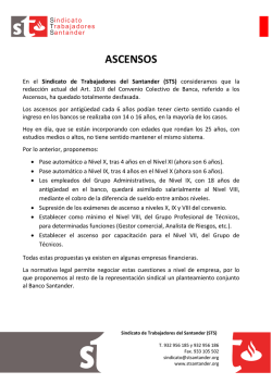 ASCENSOS - Sindicato Trabajadores Santander