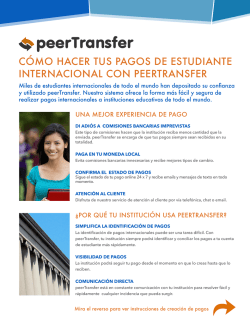 cómo hacer tus pagos de estudiante internacional con peertransfer