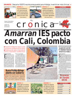 jueves 29 de enero - La Crónica de Hoy en Hidalgo