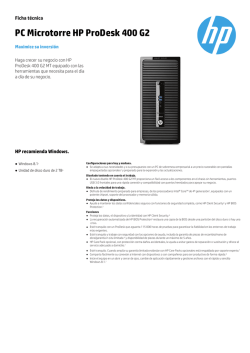 PC Microtorre HP ProDesk 400 G2