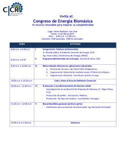 Invita al: Congreso de Energía Biomásica
