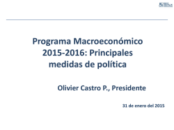 Programa Macroeconómico 2015-2016
