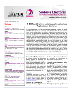 Titulares - Instituto Electoral del Estado de México