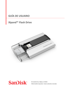GUÍA DE USUARIO iXpand™ Flash Drive