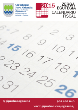 Calendario fiscal Gipuzkoa 2015