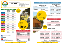 Tarifas 2015 - Camping Baliera