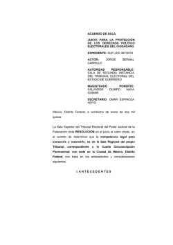SUP-JDC-0367-2015-Acuerdo1 - Tribunal Electoral del Poder