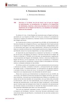 Decreto n.º 3/2015 - Ayuntamiento de Cartagena