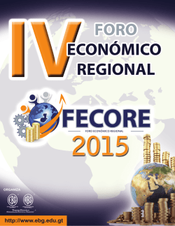 PROGRAMA FECORE 2015 copia - Escuela Bancaria de Guatemala