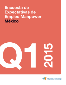 Encuesta de Expectativas de Empleo Manpower México