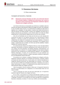 Carta de Servicios - Boletín Oficial de la Región de Murcia