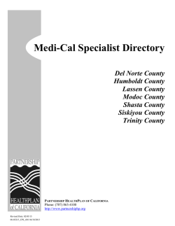 Upper Region Specialty Care Directory