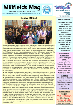 Latest Mag - Millfields Community School