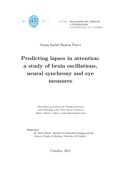 Predicting lapses in attention: a study of brain