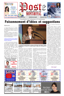 Le Journal de Mont-Royal / TMR Poste