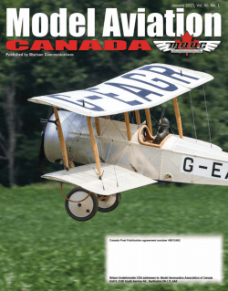 Advertise in - Model Aeronautics Association of Canada