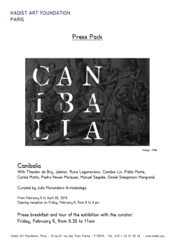 Press Pack Canibalia - Accion Cultural Española