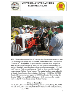 Newsletter - South Alabama Antique Tractor and Engine Club
