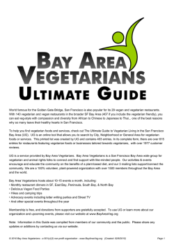 Restaurant Guide - Bay Area Vegetarians
