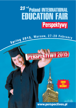 brochure () - Poland International Educational Fair